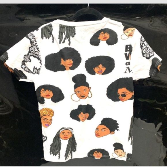 Teen Girls T- Shirt On Fire  Size Large Theme Black Girls Hairstyles Tee Shirt - Picture 2 of 3